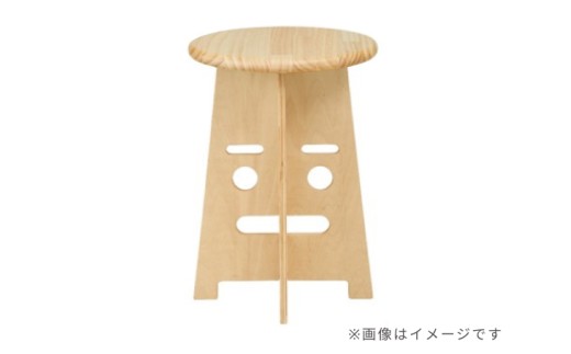 ふぇいす〈Face Stool〉　表情：いーちゃん　カラー：クリア