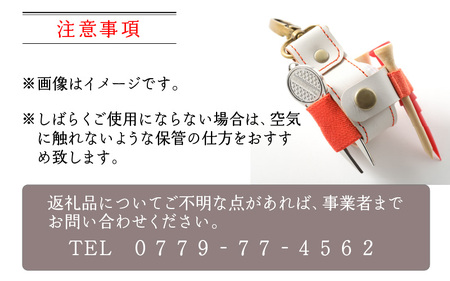 【10色（コンビ）から選べる】ゴルフボールケース”one”【ブラックベース・オレンジ】