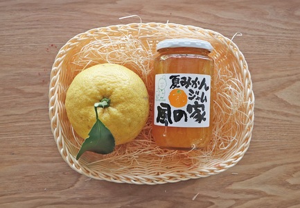 (10122)風の家 手作り 夏みかんジャム まとめ買いセット 大400g×5個 合計2kg おすそわけ 自家用 山口県産 夏みかん