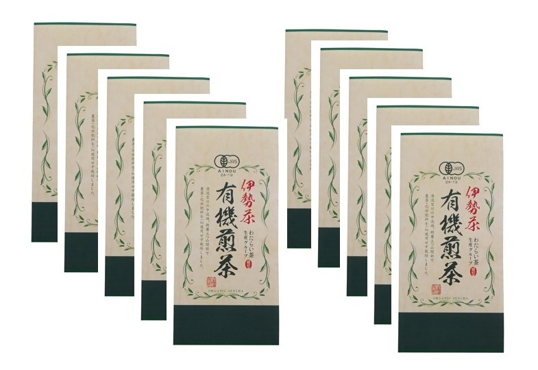 伊勢茶一番茶有機煎茶1kg（10袋）セット_イメージ1