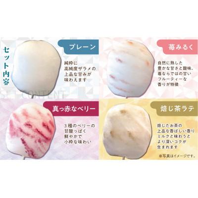 ふるさと納税 高山市 わたがし4種セット プレーン、苺みるく、真っ赤なベリー、焙じ茶ラテ　TR4056 |  | 01