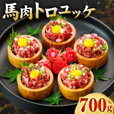 ふるさと納税 八代市 馬肉 トロユッケ 700g (50g×14パック)_306-6834
