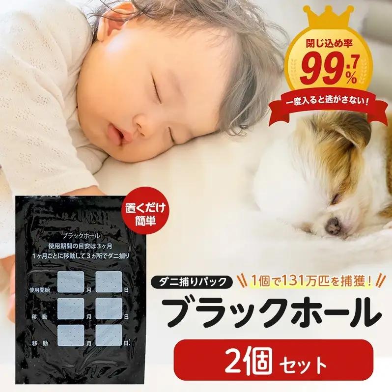 ダニ捕り パック ブラックホール 2個入 ダニ ダニ取り ダニシート