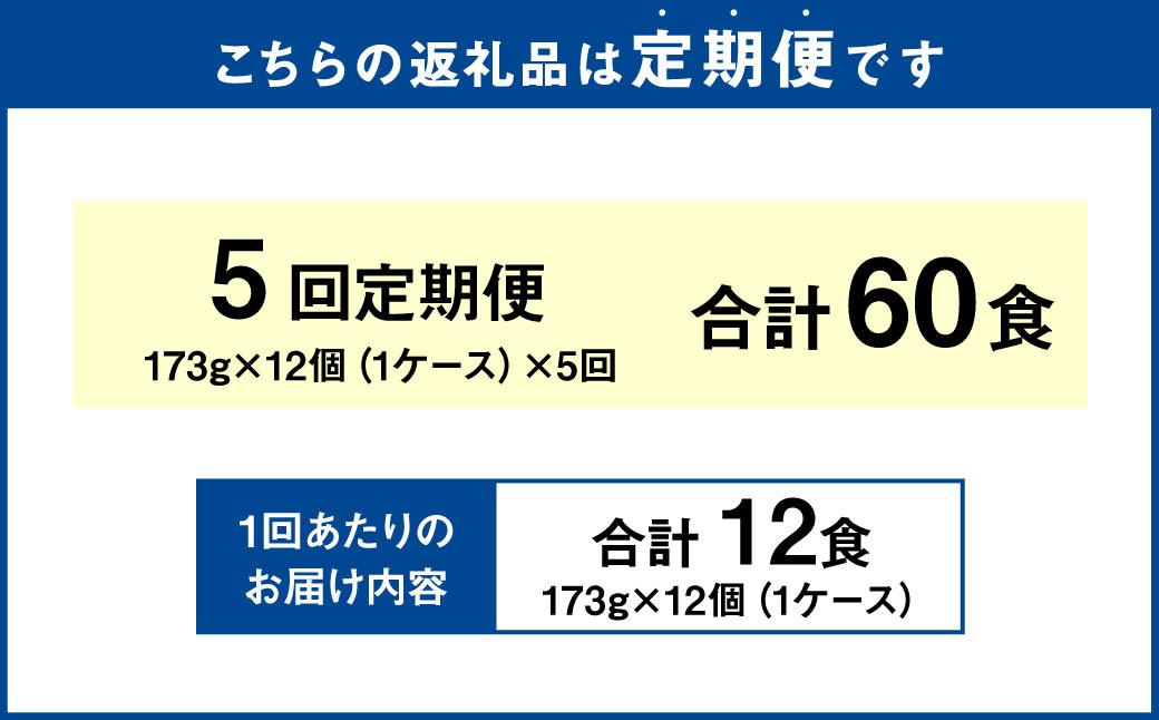 【5回定期便】 大判やきそば弁当 173g×12個（1ケース） 