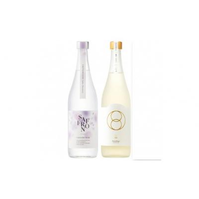 ふるさと納税 境港市 <数量限定>千代むすび 強力 Assemblage 一双とサフラン焼酎のセット(各720ml×1本)