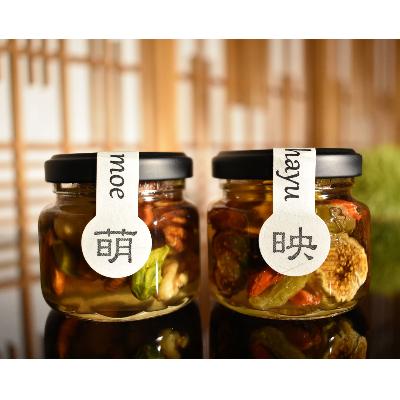 ふるさと納税 那智勝浦町 ナッツ・ドライフルーツの蜂蜜漬　峠プレミアム小瓶2種セット【萌(MOE)】【映(HAYU)】　