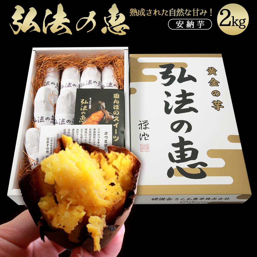 【ふるさと納税】 安納芋 弘法の恵 生芋 家庭用 2kg [ さつまいも 熟成芋 蜜芋 焼き芋用 自然の甘さ 香川県産 三豊産 自社熟成 国産 料理素材 スイートポテト素材 大学芋 天ぷら 味噌汁 天ぷら 旬の味覚 自然派食材 10000 10,000円 香川県 三豊市 さんわ農夢株式会社 ]