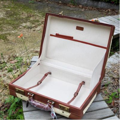 ふるさと納税 豊岡市 【伝統工芸士作】　行李アタッシュケース(小)赤茶 |  | 02