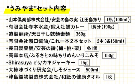 島で自慢の特産品をセットでお届け！江田島の恵みたっぷり うみやま セット ドレッシング はちみつ オイル 人気 簡単 レシピ ギフト 広島県産 江田島市/江田島市観光協会[XAI005]