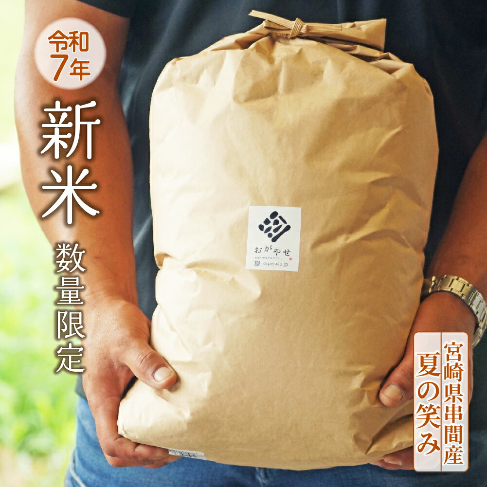 【ふるさと納税】【出荷開始】令和7年産新米！串間産のお米「 夏の笑み 」（10kg）秋 旬 米 【鶴田農産】【KU296】