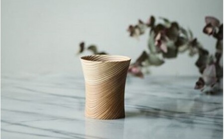 【FIL】小国杉カップ(大) SUGI CUP LARGE　ビアカップ 大 コップ 割れない 木製 食器 杉 小国杉 受注生産 ビール おしゃれ ギフト 贈答用 Foreque 熊本 阿蘇 南小国町