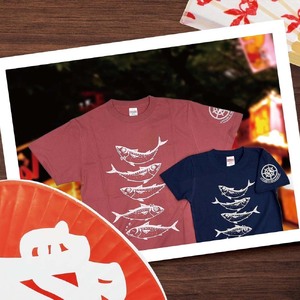 市制70周年記念デザインTシャツ（インディゴ・綿100％）キッズサイズ 【R01072】
