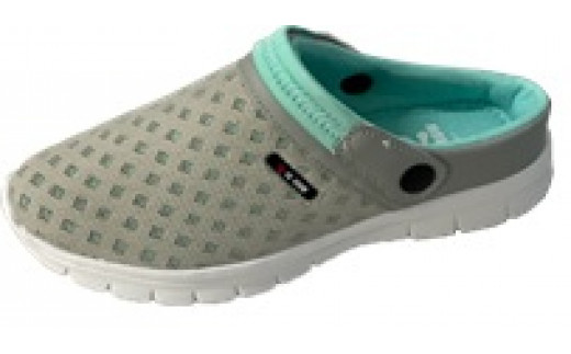 婦人用　バックベルト付き　クロッグサンダル  FLH 5476 （グレー／S）