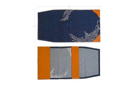 ブックカバー ノートカバー A4 刺繍版 ブックカバー デニム ノート 本 カバー 文庫本 お洒落 おしゃれ 木製 本革 広島県福山市/有限会社アルファ企画 [BAFB017]