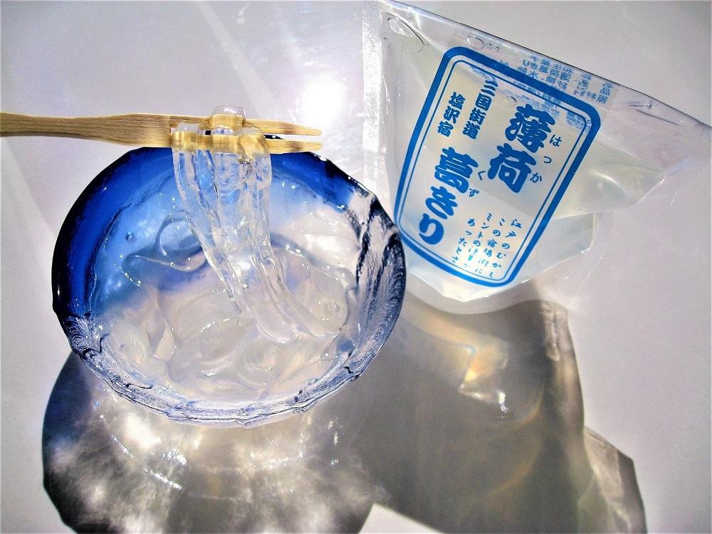 
すっきりデザート!　三国街道塩沢宿の『薄荷葛きり　5個』

