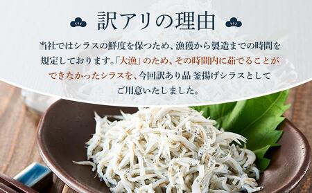 釜揚げ しらす(訳あり)1.0kg(200g×5P)【3月発送予定】