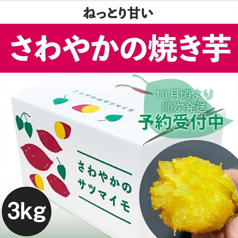 さわやかの焼き芋 3kg（15本〜25本） ＜ 徳島さわやかファーム ＞ ｜ さつまいも ねっとり 甘い 熟成 国産 産地直送 スイーツ 焼き芋 焼芋 焼きいも おやつ