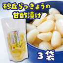 【ふるさと納税】砂丘らっきょう 甘酢漬 200g 3袋入り | 食品 発酵 加工食品 人気 おすすめ 送料無料