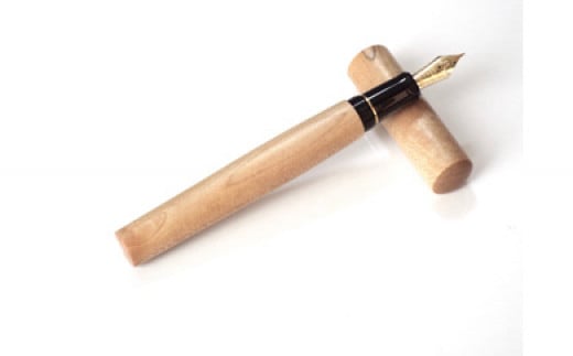 スティロアート軽井沢オリジナル木軸の万年筆「アサマ」カエデ＜太字＞【筆記用具 お祝い プレゼント ギフト おすすめ 群馬県 長野原町 北軽井沢】