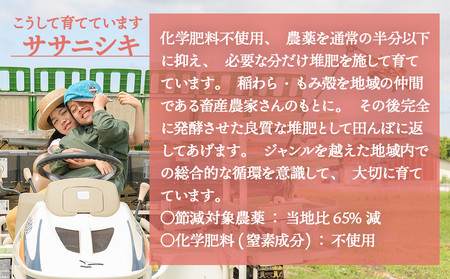米 ササニシキ サラサラすすむ"安心"のお米 玄米 25kg 化学肥料不使用 お米 コメ こめ ささにしき ご飯 ごはん 主食 ライス 産地直送 国産 宮城県 石巻市