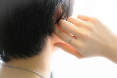 Pt900 ハートノットリング FHP-036