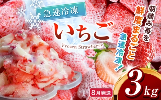 【先行予約】【8月発送】冷凍 いちご とちあいか 3kg カット済み 訳あり 不揃い | 2027年発送 いちご ヘタ取り 苺 冷凍いちご 冷凍イチゴ 冷凍苺 果物 スイーツ いちご デザート フルーツ スイーツ アイス ジャム シャーベット ベリー ストロベリー 氷菓 冷凍 甘い 人気 真岡市 ウッドベルファーム 栃木 苺 栃木いちご イチゴ 真岡いちご 産地直送 新鮮 農家直送 送料無料