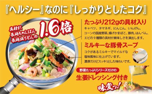 21F1リンガーハットの野菜たっぷりちゃんぽん８食（4食×2箱）