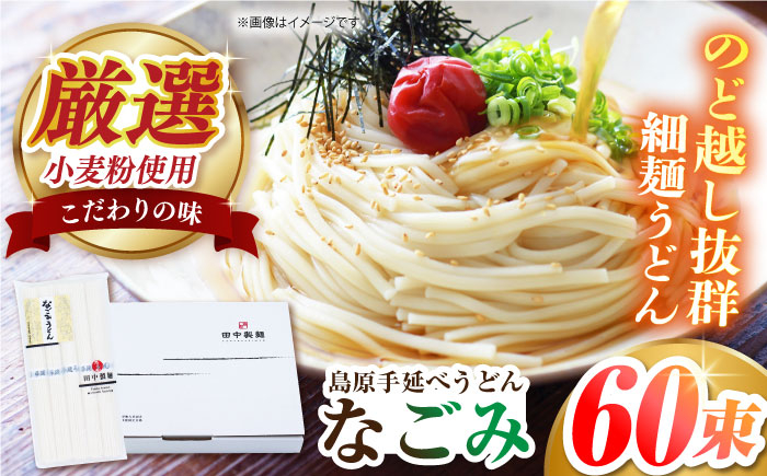 
島原手延べうどん なごみ 50g×60束 3kg 上級品 コシが強い細麺 ギフト 贈答におすすめ 長崎県/田中製麺 [42ACAF016]
