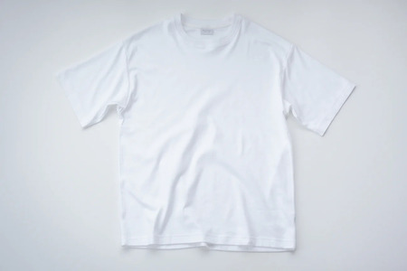 【ZIVANE】スビンコットン クルーネックＴシャツ（White/XL/1枚）