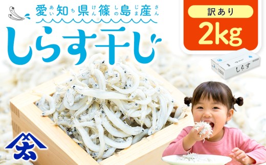 【特別寄附額】【スピード発送】＜篠島産＞ 訳あり しらす干し2kg シラス 南知多産 愛知