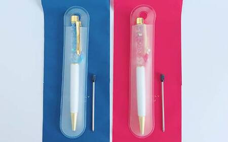 HAL-zion チャーム付きハーバリウムボールペン「天色」シリーズ 若草 F5K-413