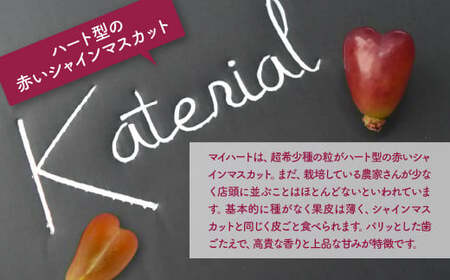 【2025年発送】シャインマスカット（1房）&マイハート（1房）約1.2㎏［ぶどう　葡萄　シャイン　シャインマスカット　マイハート　くだもの　果物　フルーツ　人気　2種　詰め合わせ　ギフト　贈答　新鮮