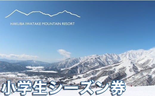 白馬岩岳スノーフィールド 小学生シーズン券/長野県白馬村 HAKUBA IWATAKE スキー チケット  リフト券 パウダースノー ゲレンデ 北アルプス 白馬岩岳スノーフィールド おすすめ 人気 ウィンタースポーツ ギフト 贈答 【L0200281】