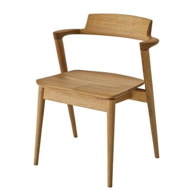 ふるさと納税 高山市 【飛騨の家具】　飛騨産業　セオトセミアームチェア(ホワイトオーク) TR3777