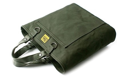 ちょっと小ぶりなFree Free Tote　バンナイズ 帆布 グリーン トート バッグ  耐久性 お散歩 買い物 お出かけ