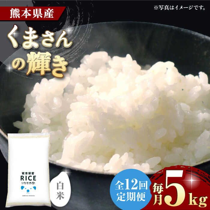 【ふるさと納税】【全12回定期便】 くまさんの輝き 白米 5kg【株式会社 農産ベストパートナー】[ZBP111] 白米 米 おすすめ 人気 口コミ ご飯 コスパ 送料無料