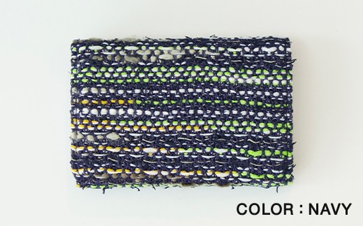【COOHEM】 米富繊維 KNIT TWEED CARD CASE カードケース 名刺入 ブランド 数量限定 山形県 山辺町 NAVY yt-ccxxnv