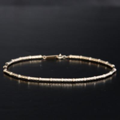 ふるさと納税 山梨市 K18パイプボールブレスレット【長さ18cm】 |  | 03