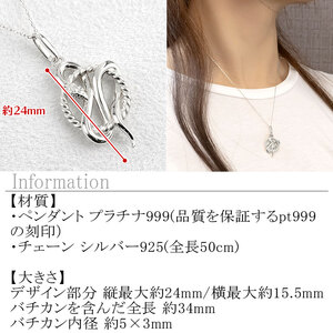 ヘビ 蛇 プラチナ ペンダントトップ pt999 ネックレス 純プラチナ スネーク 干支 巳年 縁起物 240828mro403pt999 SWAA177