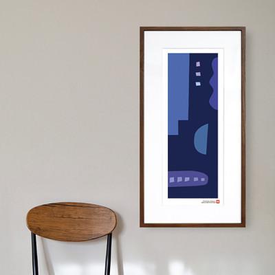 ふるさと納税 綾部市 ＼注目の和紙アート/ 【絵画】やさしい記憶5　額装サイズ300mmx600mm　阿波紙 |  | 01