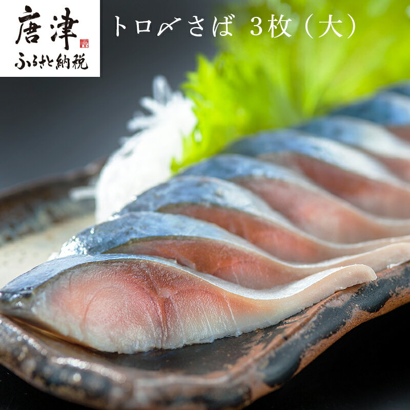 【ふるさと納税】トロ〆さば 3枚セット(大) おさかな村 刺身 カルパッチョ 「2025年 令和7年」