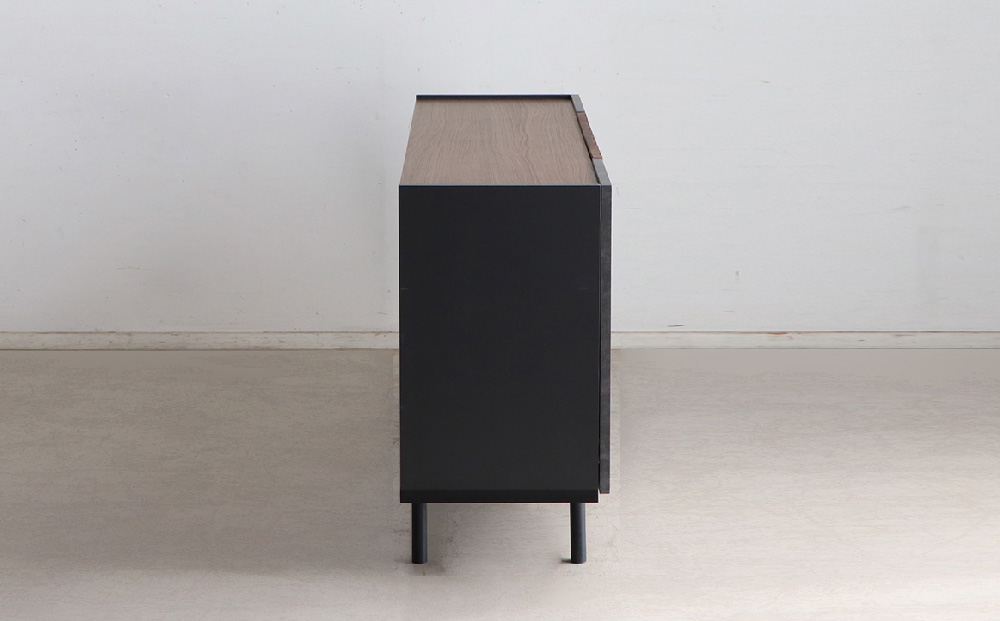 【東馬家具】クリートSB 150 CL【サイドボード 収納棚 リビング シック モダン 見せない収納 大人のインテリア おしゃれ ふるさと納税】(H060611)