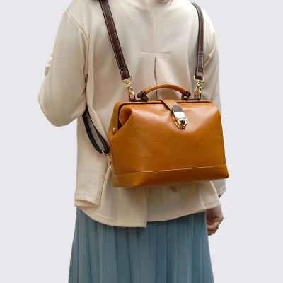 ふるさと納税 福岡市 3WAYドクターバッグ キャメル SR002VC01 |  | 01