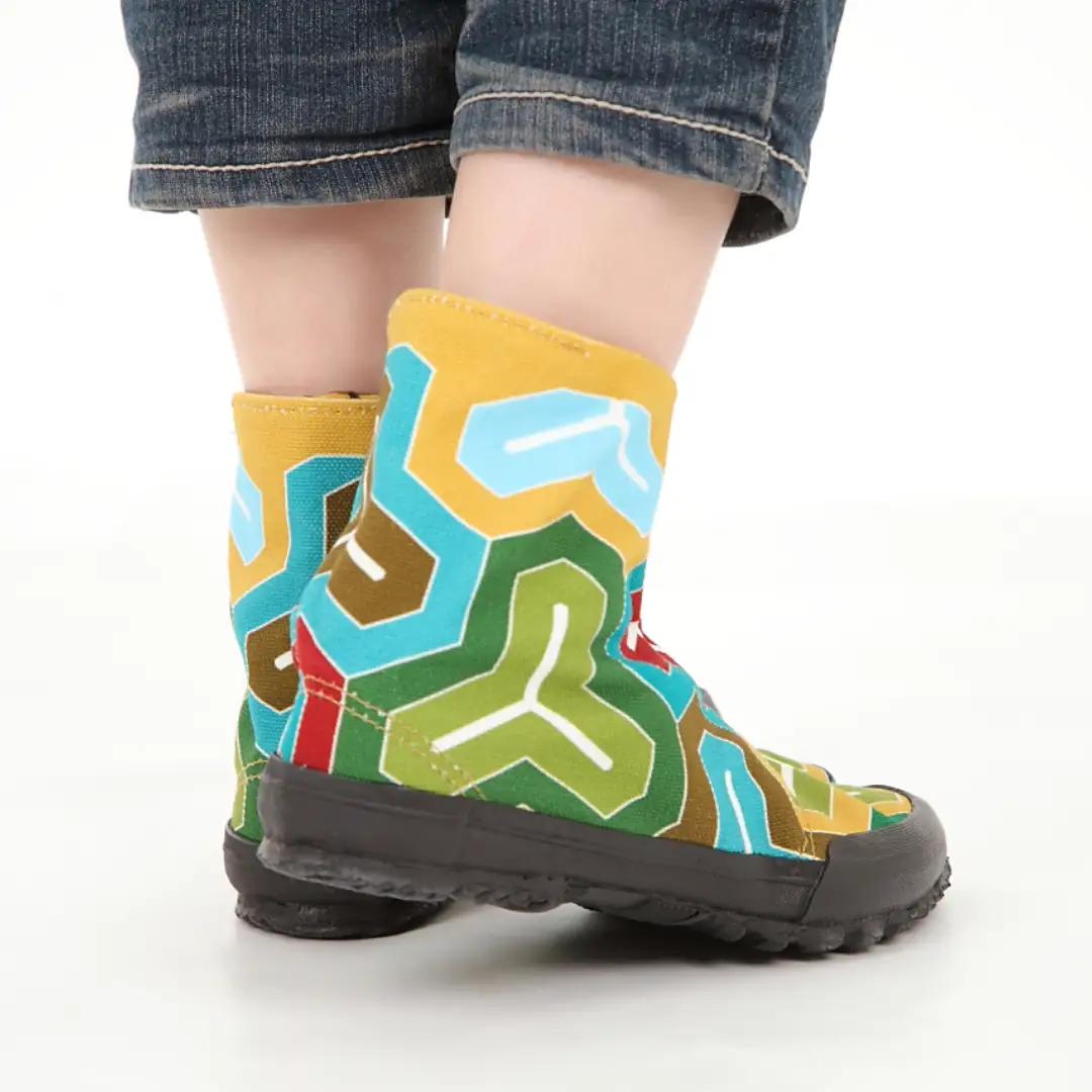 倭紋－わもん－地下足袋 亀甲（キッコウ） 彩（26.0cm）【兵庫県  高砂市】