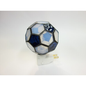 ステンドグラス サッカーボール型 コンセントライト
