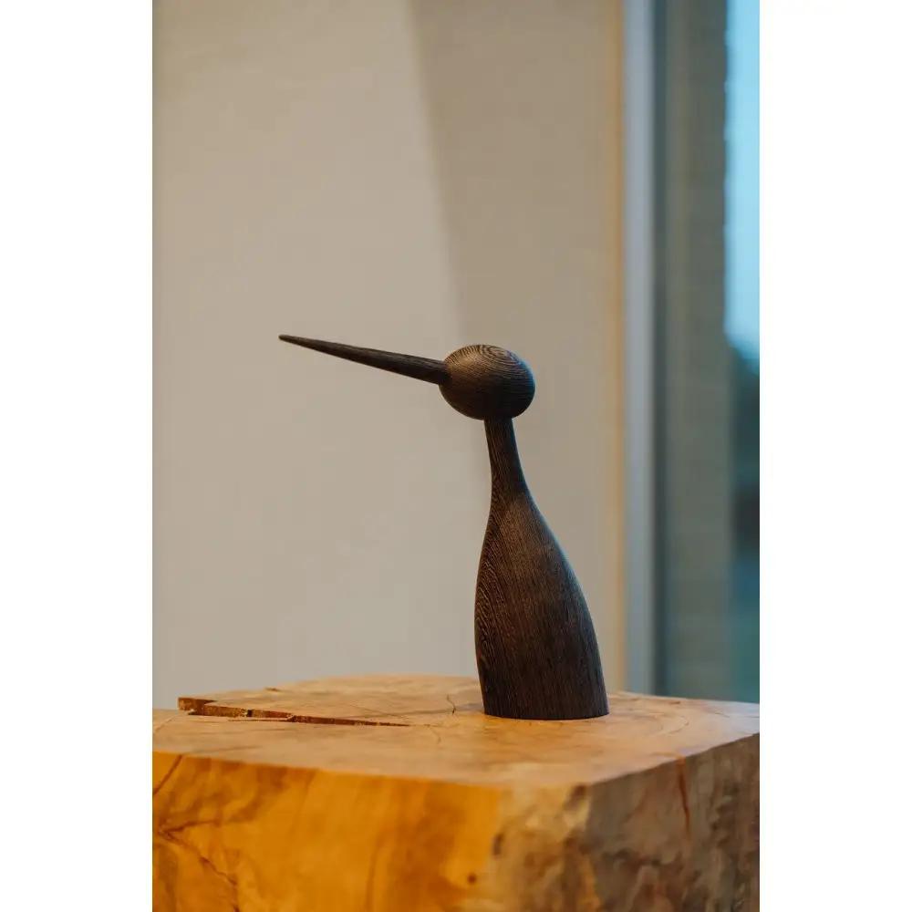 【Tagayasan（タガヤサン）：こげ茶】【銘木再生】幸運を運ぶ木製オブジェliving_bird 鶴