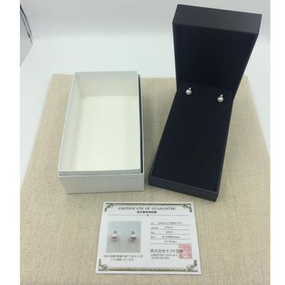 ふるさと納税 甲府市 APE4712　K18PG あこや真珠　ピアス |  | 02