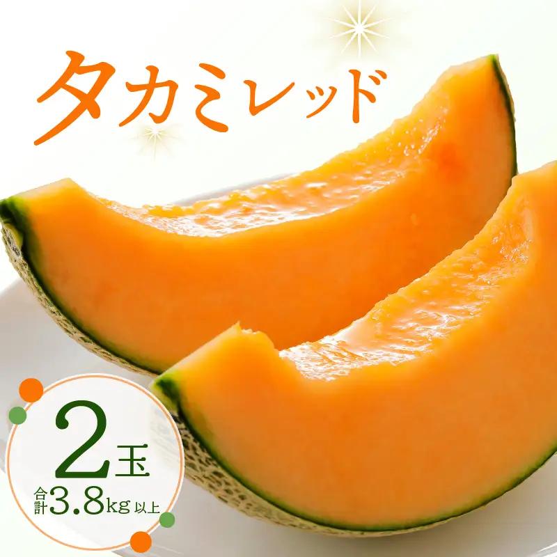 タカミレッドメロン 2玉 メロン 先行予約