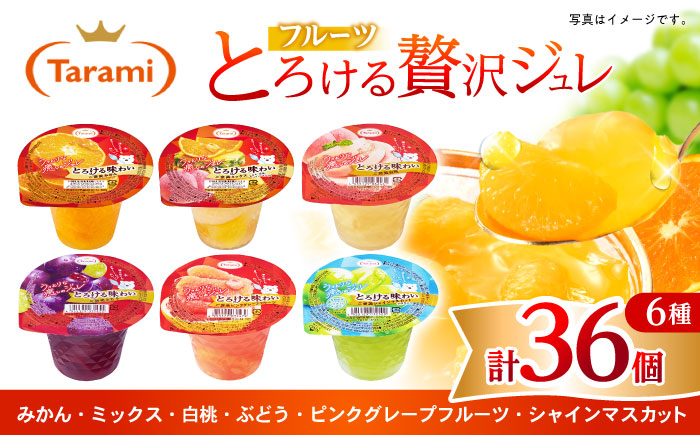 とろける味わい 200g 6種×各6個 計36個セット(みかん・ミックス・白桃・ぶどう・ピンクグレープフルーツ・シャインマスカット) [AHBR040]