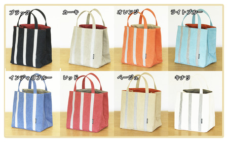 トートバッグ ごきげん・トートＳ（ ブラック×レッド ） 帆布